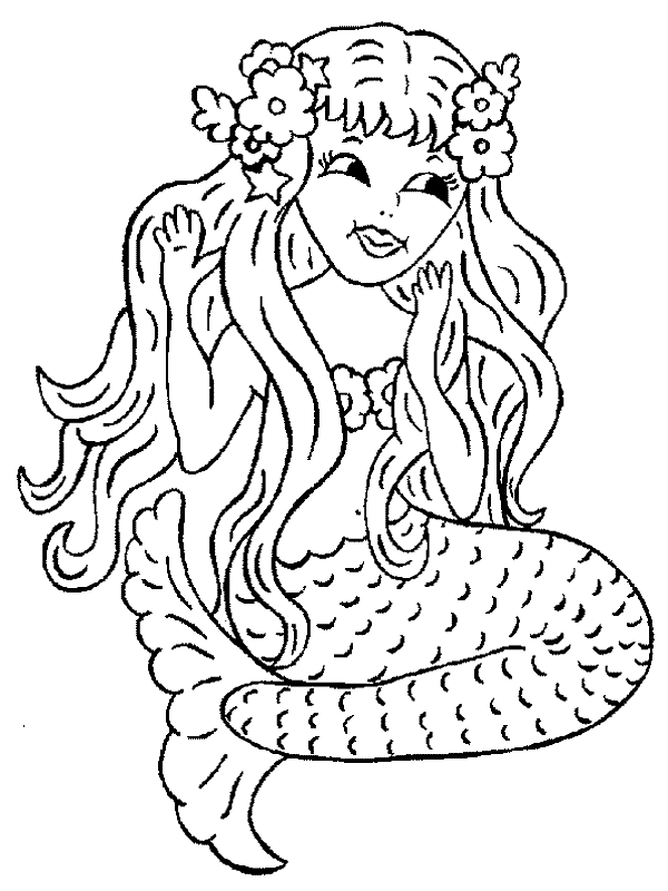 37 Charming Black Little Mermaid Coloring Pages Printable 34