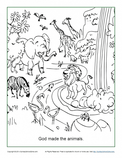 37 Creation Coloring Pages Printable 13