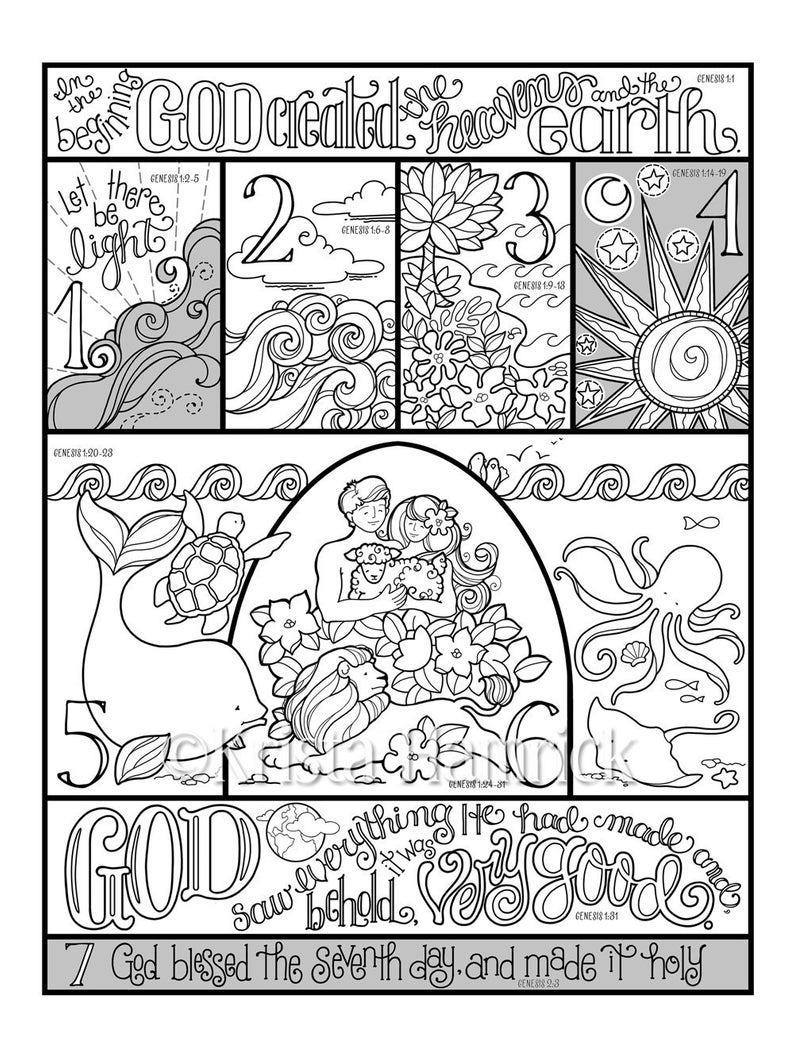 37 Creation Coloring Pages Printable 30