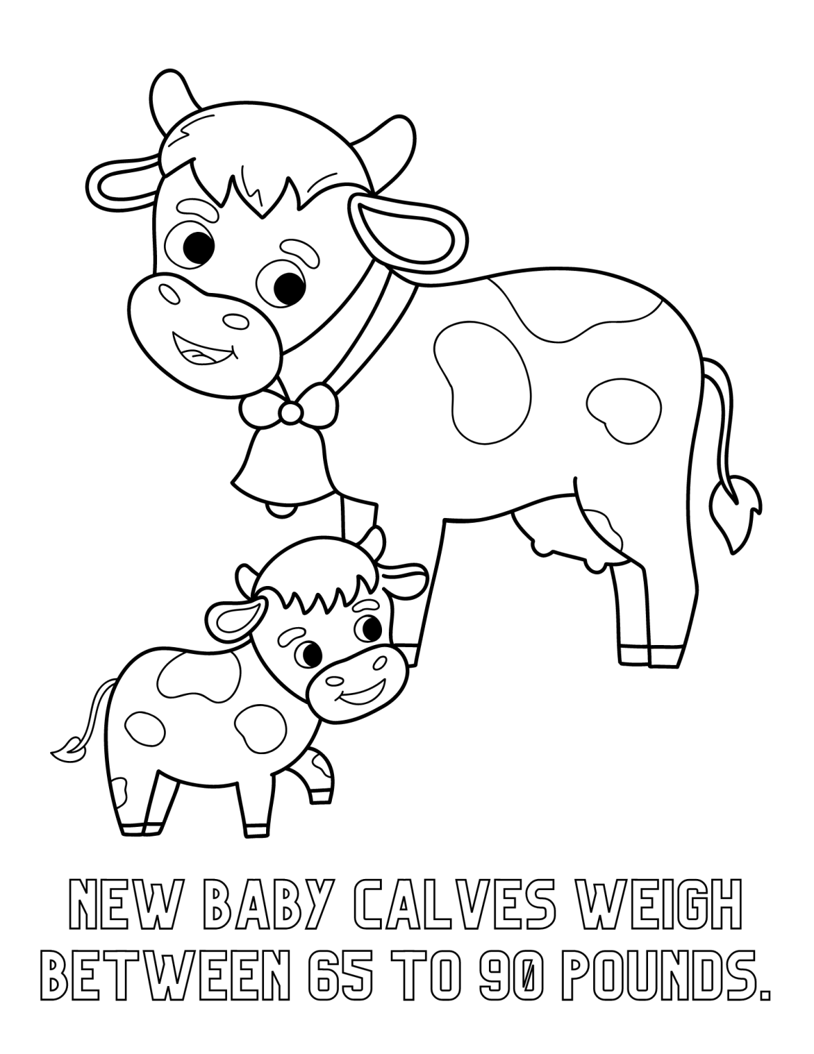 37 Cute Cows Coloring Pages Printable 1