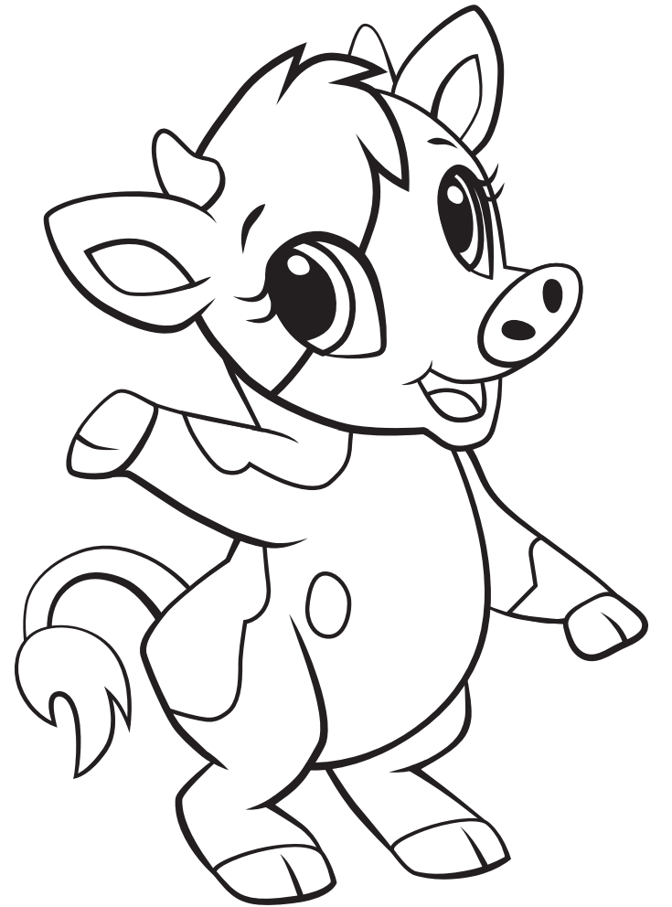 37 Cute Cows Coloring Pages Printable 10