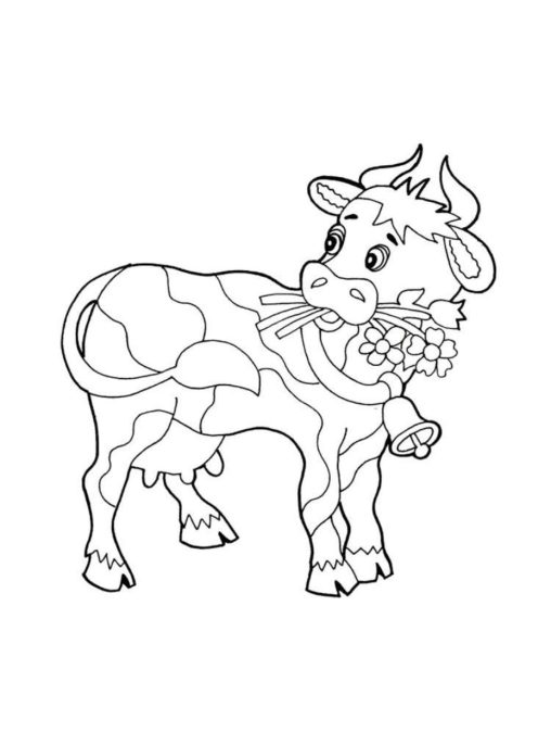 37 Cute Cows Coloring Pages Printable 17