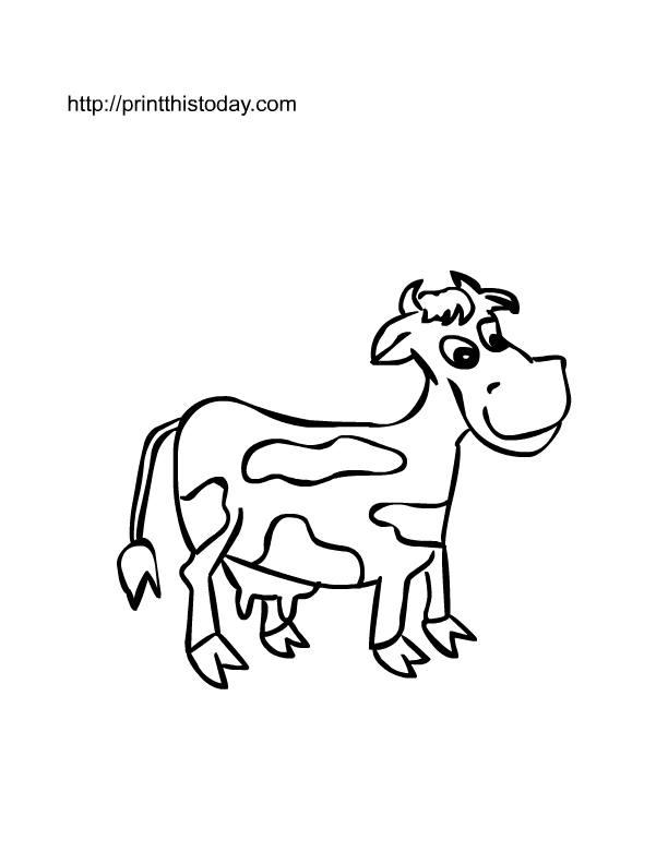 cute cows coloring pages printable jpg