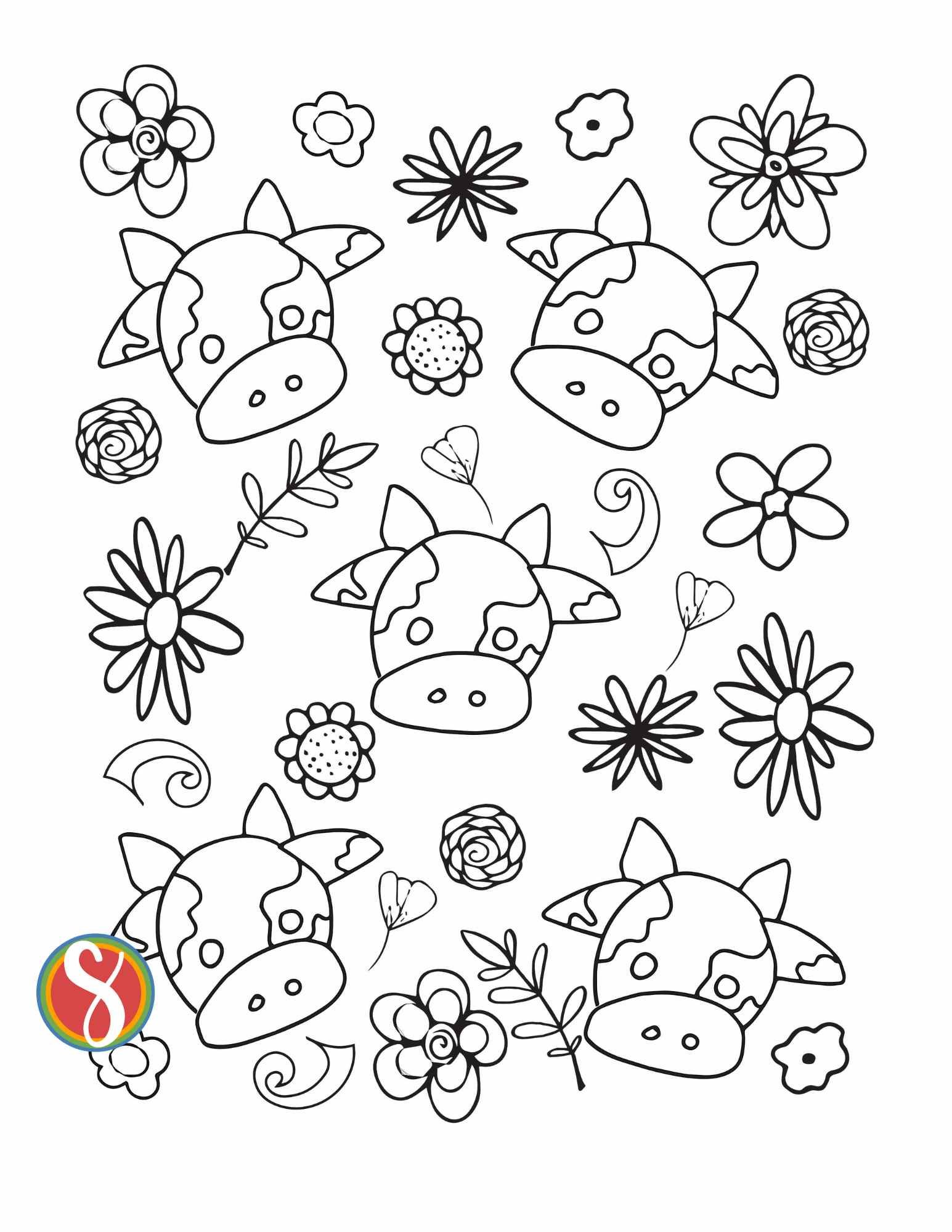 37 Cute Cows Coloring Pages Printable 25