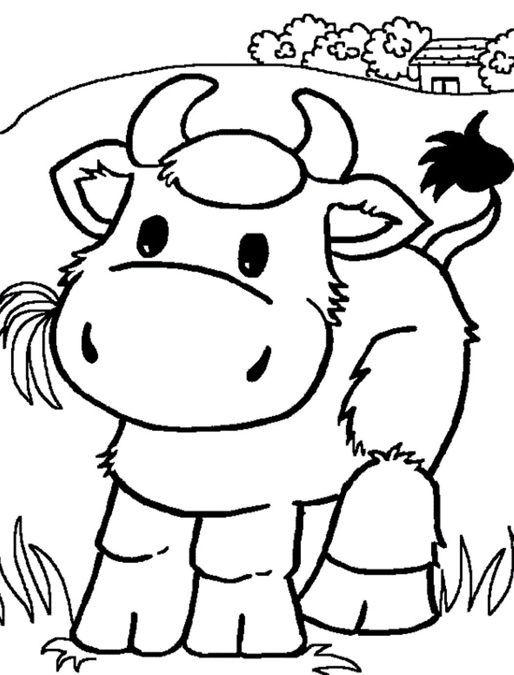 37 Cute Cows Coloring Pages Printable 26