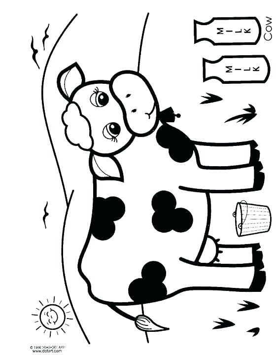 37 Cute Cows Coloring Pages Printable 3