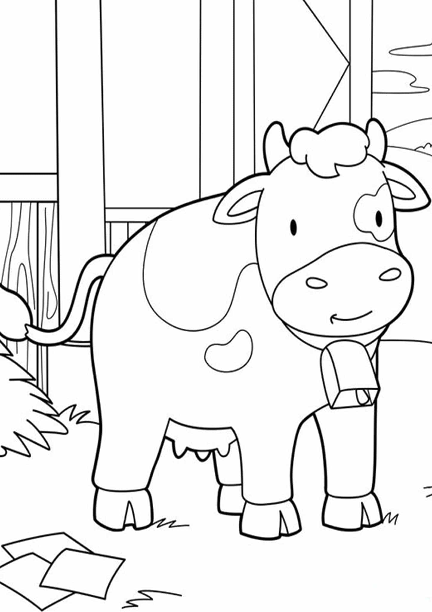 37 Cute Cows Coloring Pages Printable 33