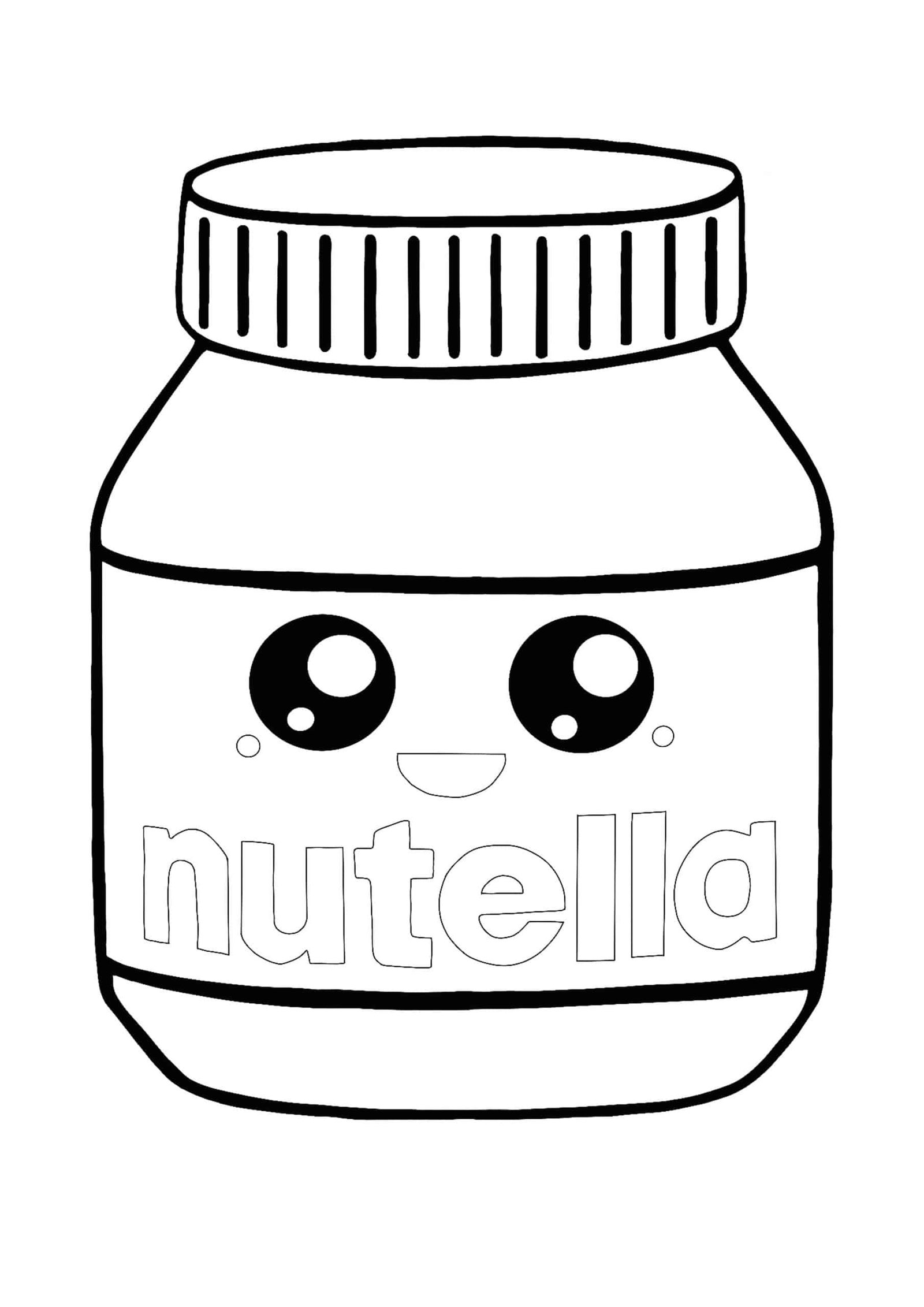 37 Cute Nutella Coloring Pages Printable 1