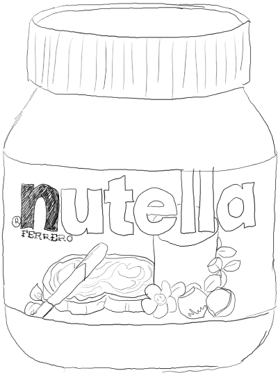 37 Cute Nutella Coloring Pages Printable 10