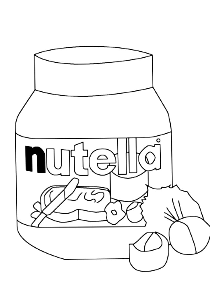 37 Cute Nutella Coloring Pages Printable 2