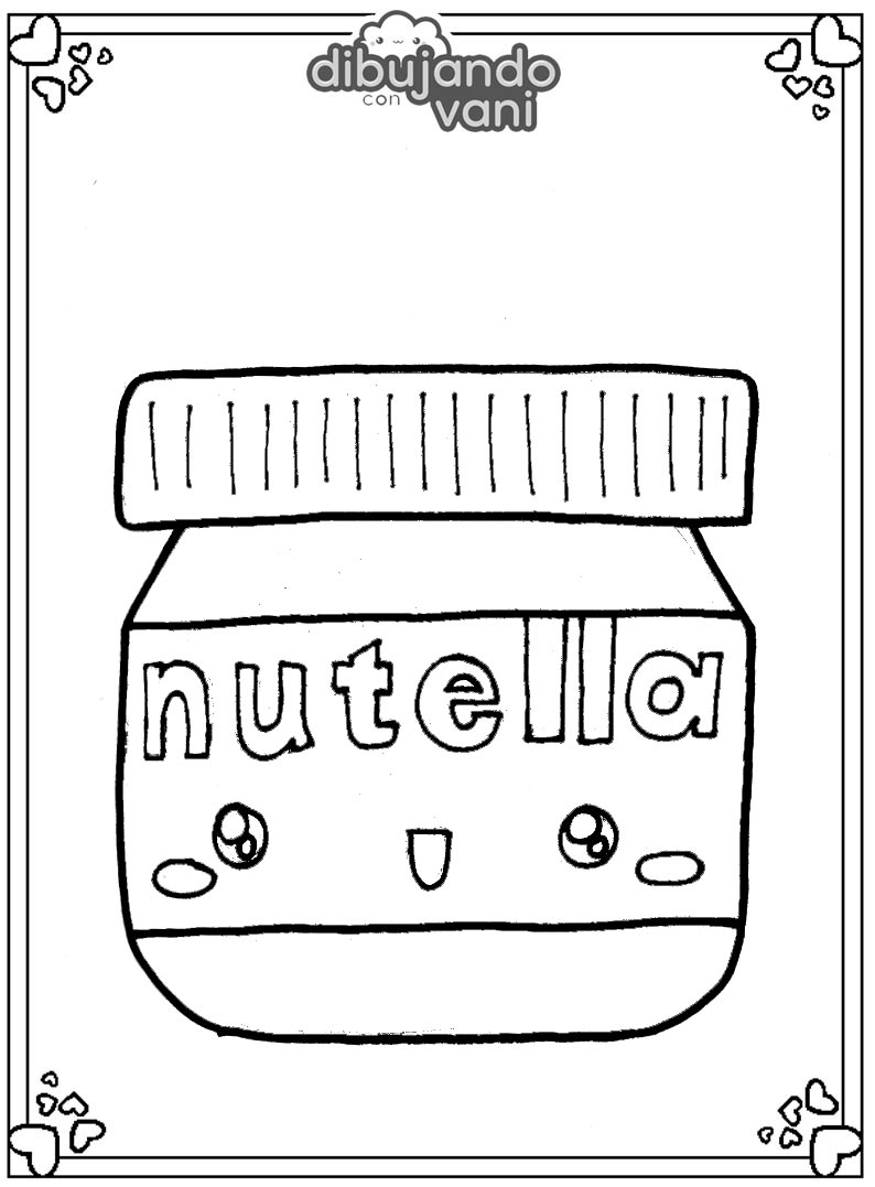 37 Cute Nutella Coloring Pages Printable 20