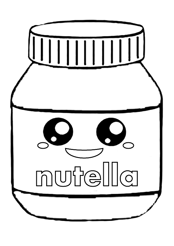 37 Cute Nutella Coloring Pages Printable 5