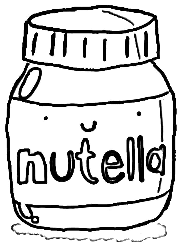 37 Cute Nutella Coloring Pages Printable 9