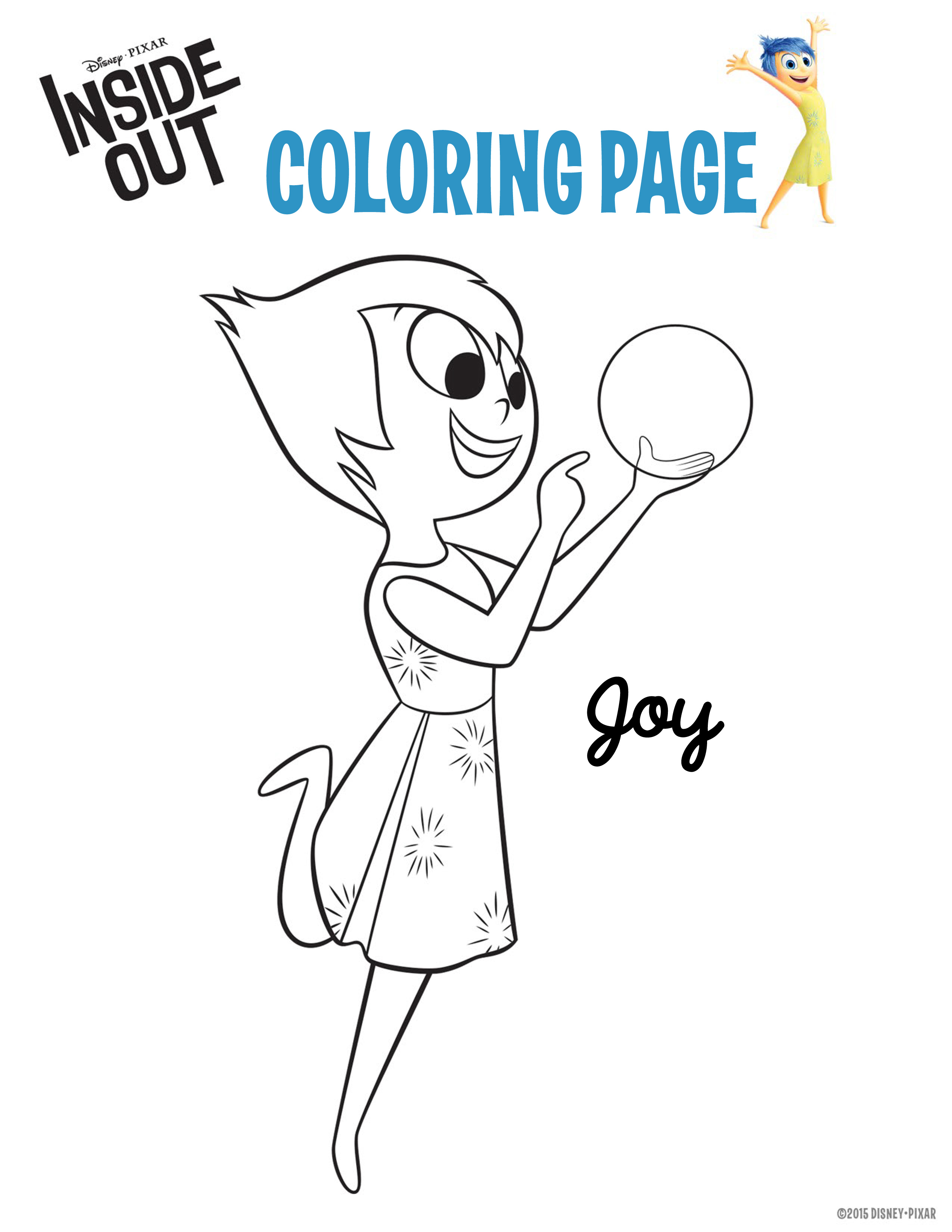 37 Exciting Inside Out Coloring Pages Printable 14