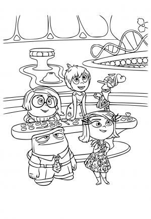 37 Exciting Inside Out Coloring Pages Printable 15