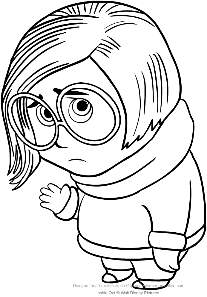 37 Exciting Inside Out Coloring Pages Printable 22