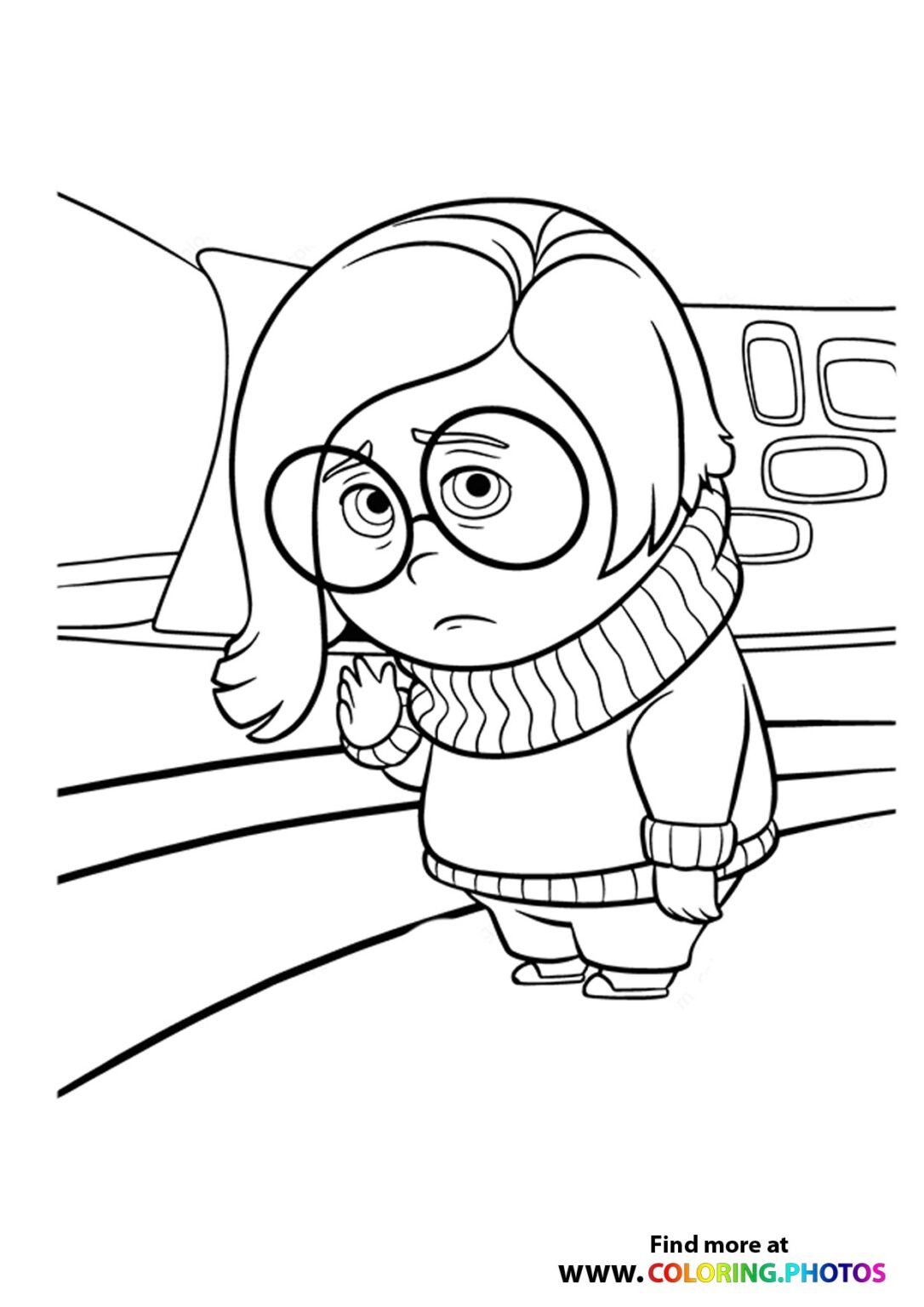 37 Exciting Inside Out Coloring Pages Printable 29