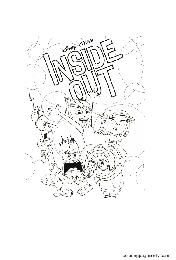 37 Exciting Inside Out Coloring Pages Printable 3