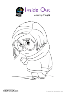 37 Exciting Inside Out Coloring Pages Printable 34