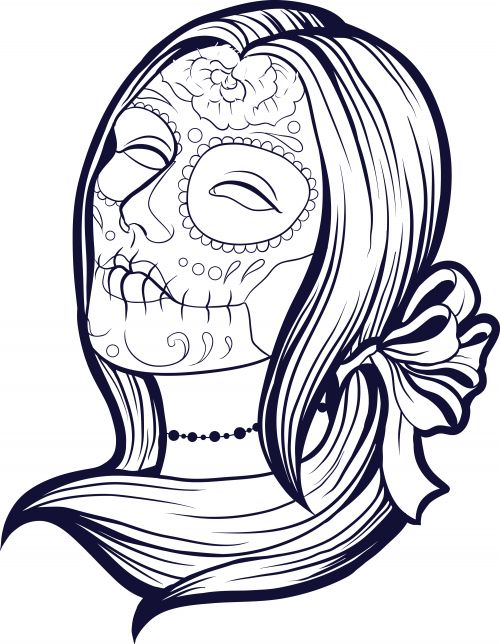 37 Festive La Calavera Catrina Coloring Page Printable 16