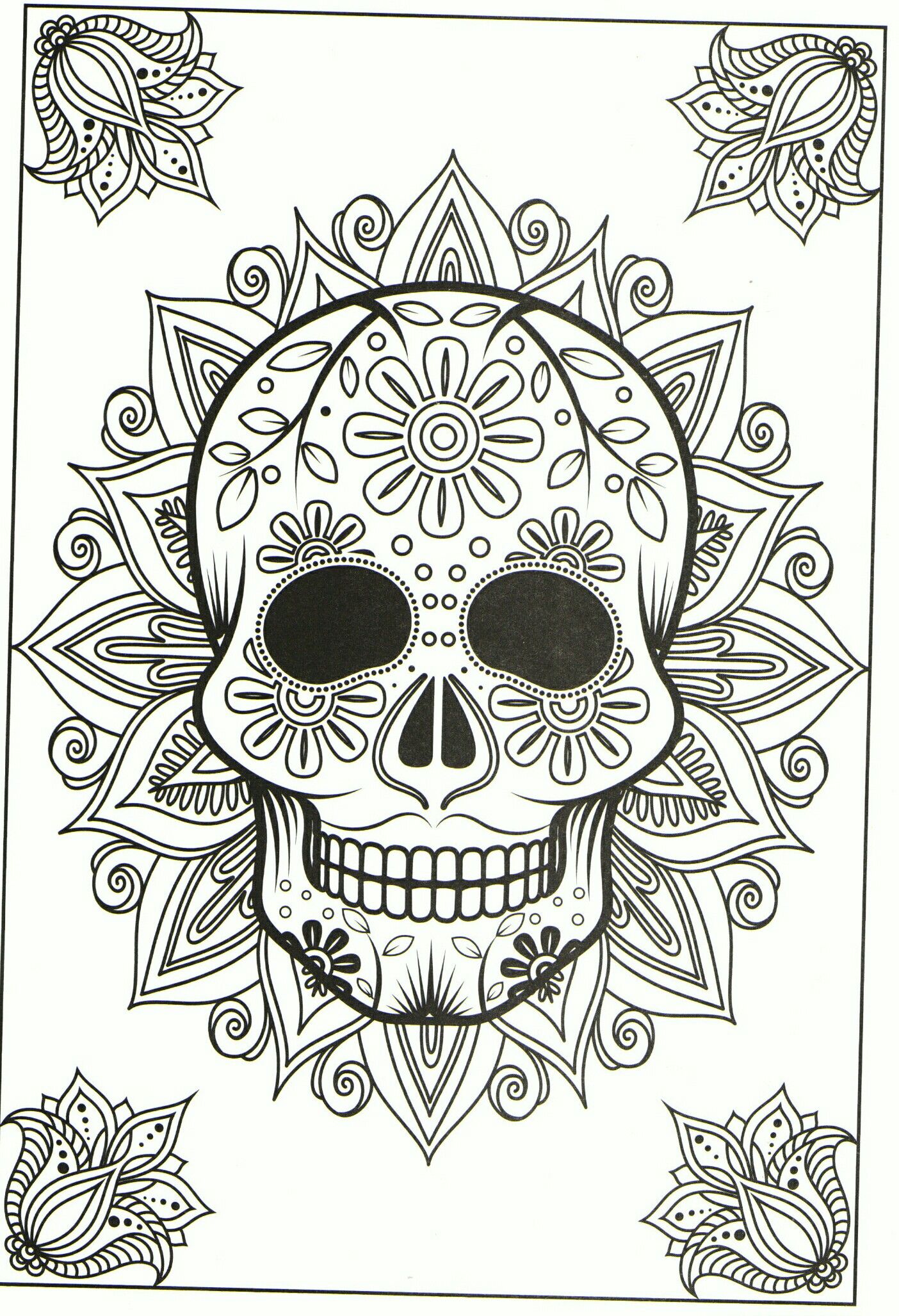 37 Festive La Calavera Catrina Coloring Page Printable 19