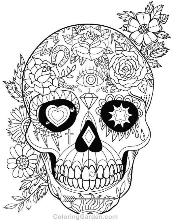 37 Festive La Calavera Catrina Coloring Page Printable 22