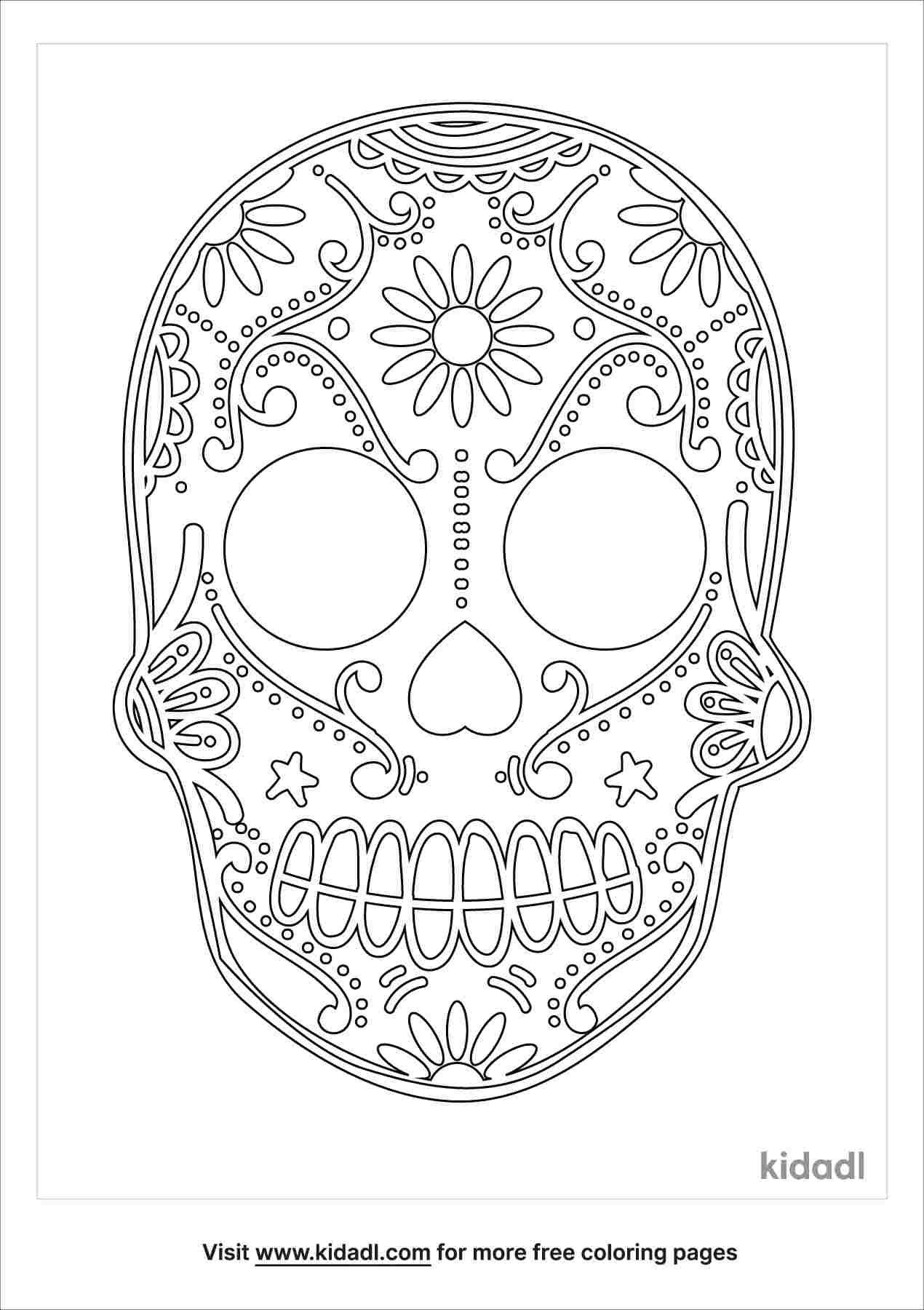 37 Festive La Calavera Catrina Coloring Page Printable 3