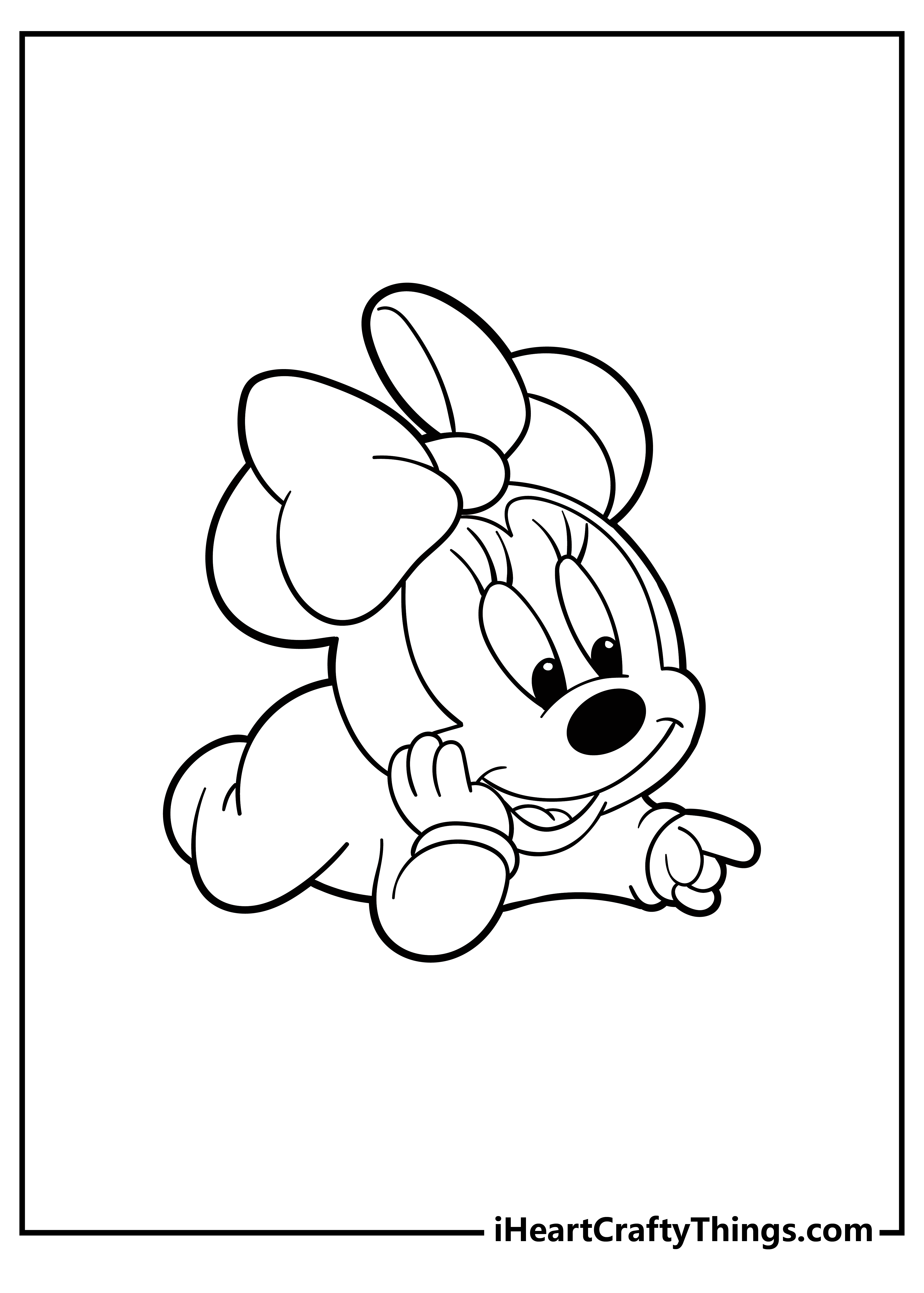 37 Fun Minnie Mouse Coloring Pages Printable 14