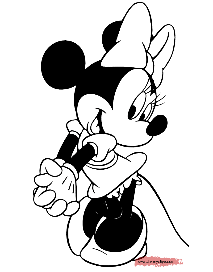 37 Fun Minnie Mouse Coloring Pages Printable 15