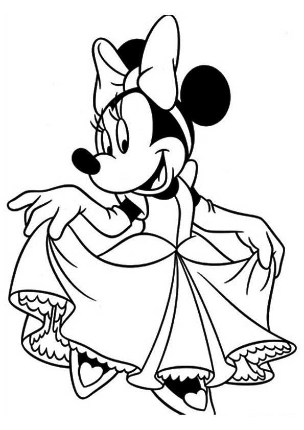 37 Fun Minnie Mouse Coloring Pages Printable 17