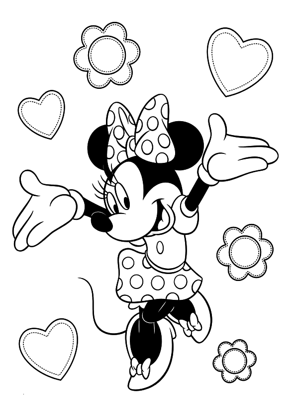 37 Fun Minnie Mouse Coloring Pages Printable 29