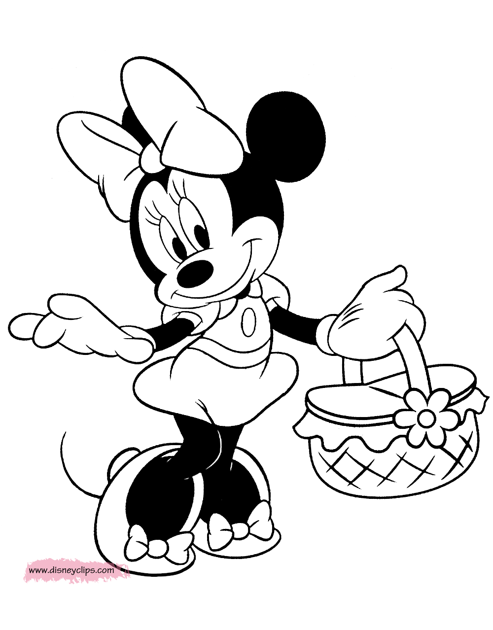 fun minnie mouse coloring pages printable jpg