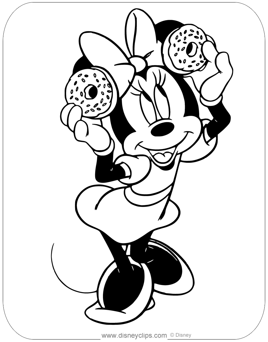 37 Fun Minnie Mouse Coloring Pages Printable 35