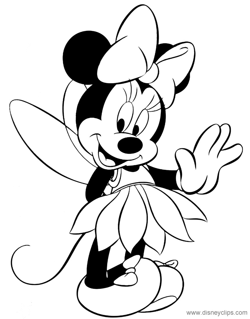 37 Fun Minnie Mouse Coloring Pages Printable 4