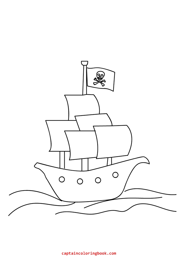 37 Nautical Ship and Boat Coloring Pages Printable 15