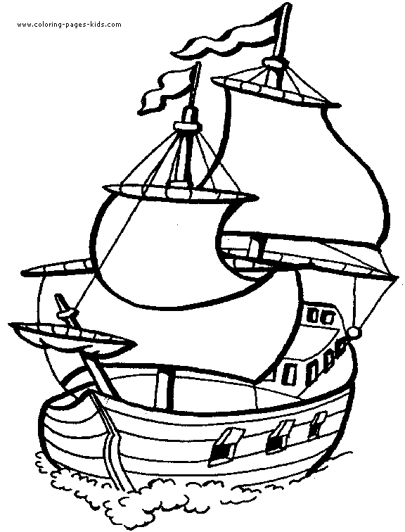 37 Nautical Ship and Boat Coloring Pages Printable 26