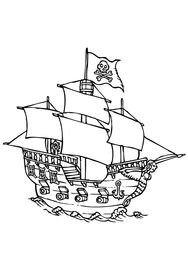 37 Nautical Ship and Boat Coloring Pages Printable 34