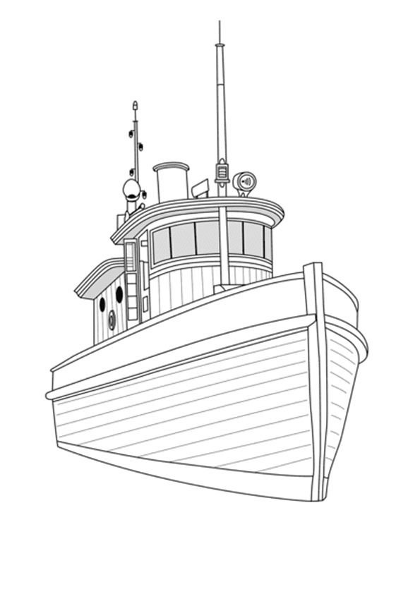 37 Nautical Ship and Boat Coloring Pages Printable 9