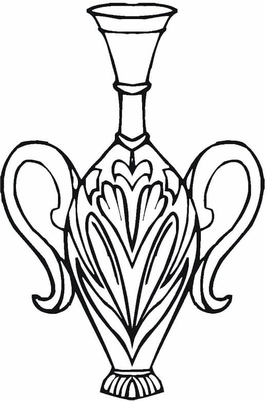 simple vase coloring page printable coloring pages jpg