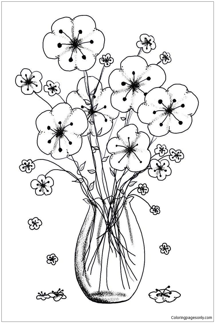 simple vase coloring page printable coloring pages jpg