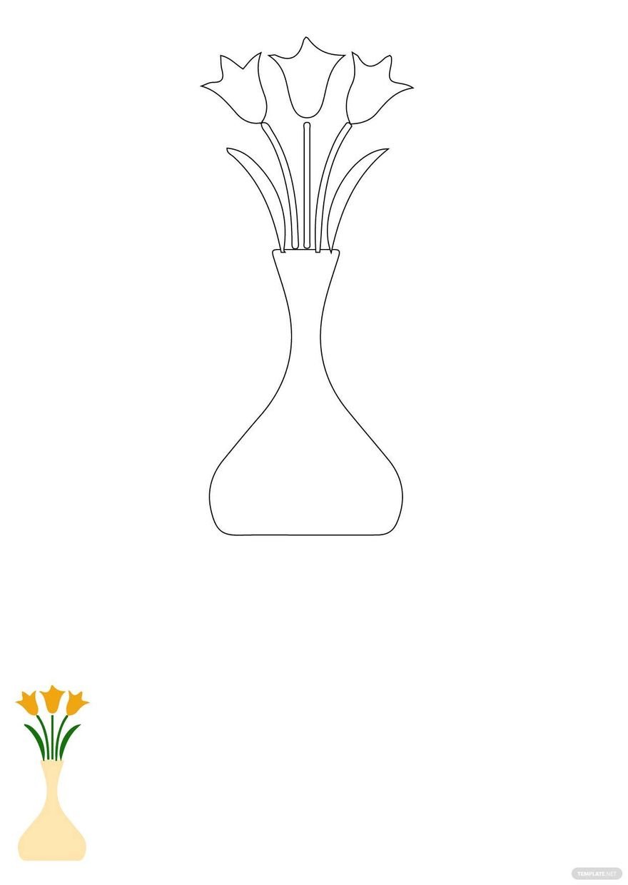 37 Simple Vase Coloring Page Printable Coloring Pages 13