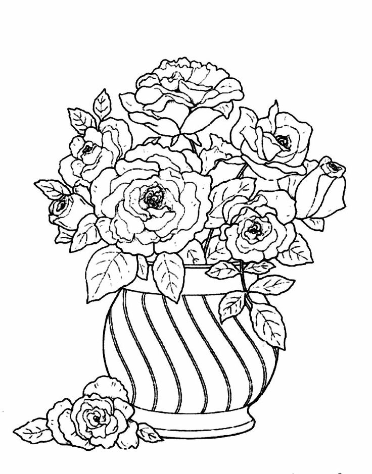 37 Simple Vase Coloring Page Printable Coloring Pages 15