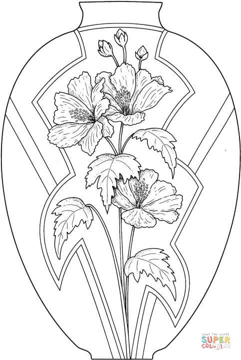 37 Simple Vase Coloring Page Printable Coloring Pages 19