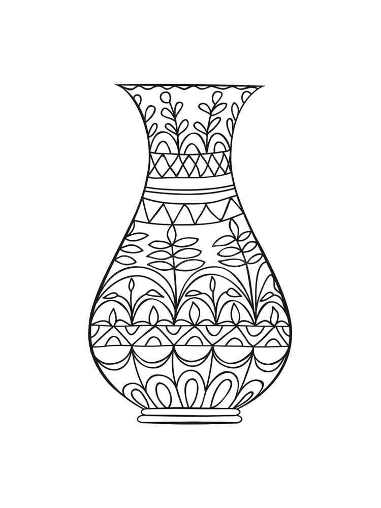 37 Simple Vase Coloring Page Printable Coloring Pages 27