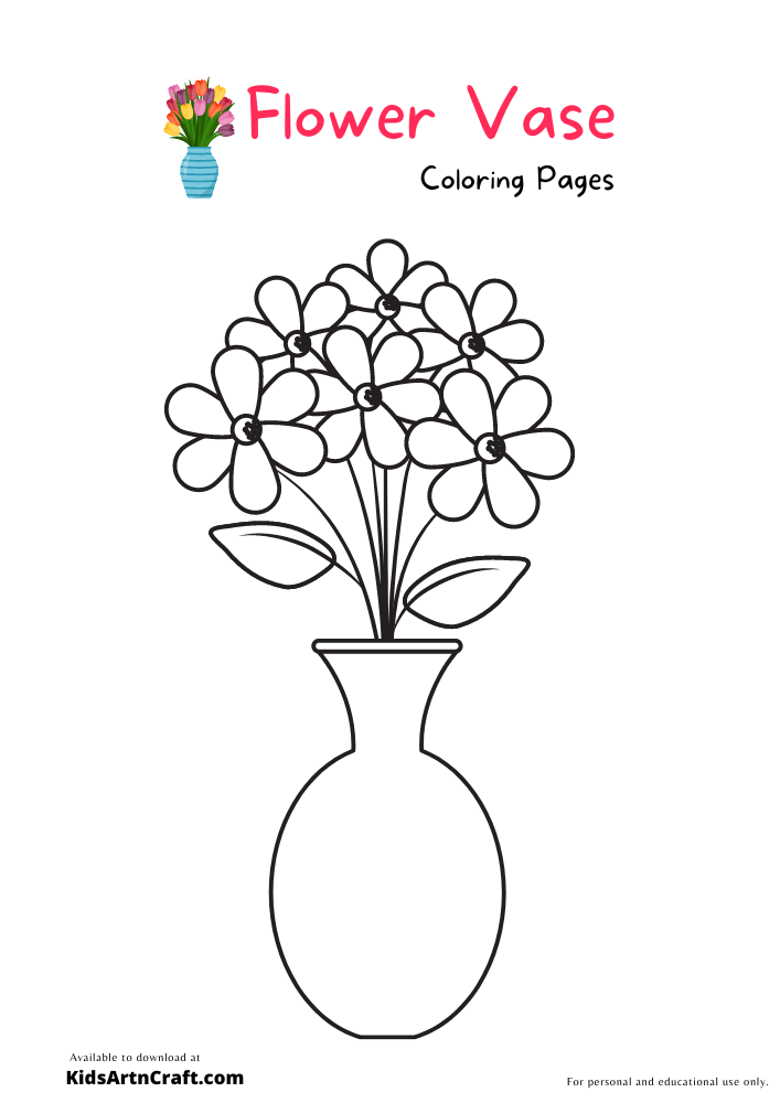 37 Simple Vase Coloring Page Printable Coloring Pages 31