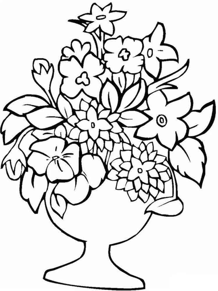 37 Simple Vase Coloring Page Printable Coloring Pages 35