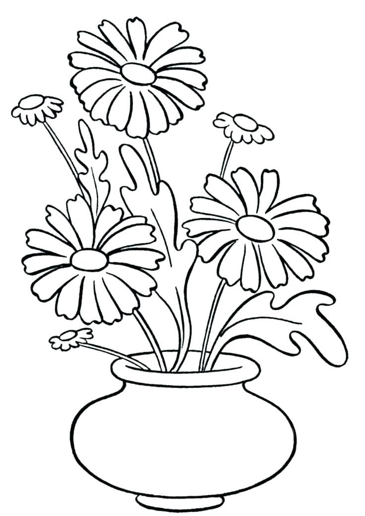 37 Simple Vase Coloring Page Printable Coloring Pages 4