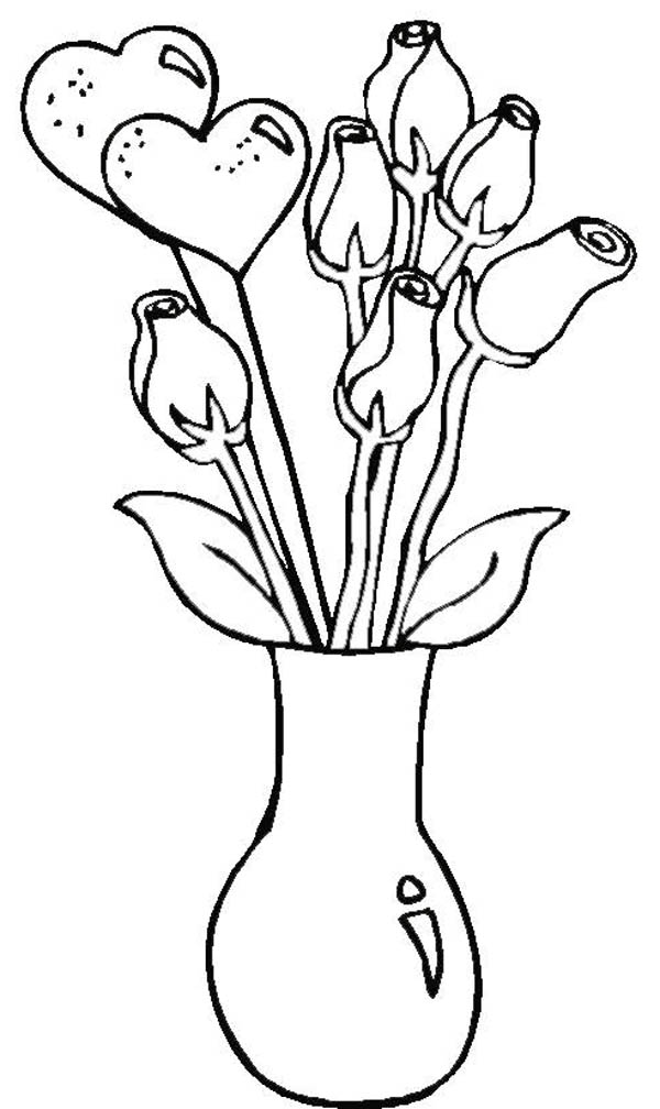 37 Simple Vase Coloring Page Printable Coloring Pages 6