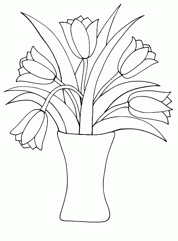 37 Simple Vase Coloring Page Printable Coloring Pages 8