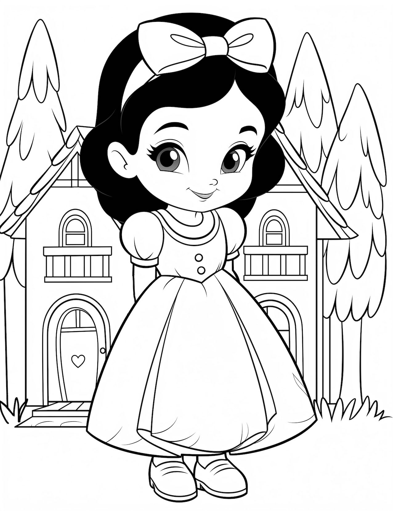 37 Snow White Coloring Pages Printable 10